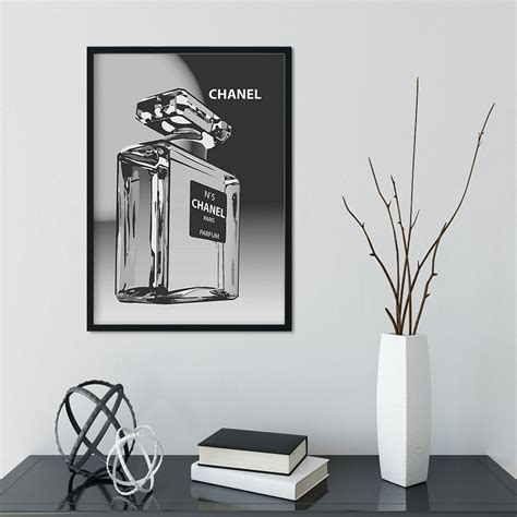 black and white chanel poster|Black and White Chanel Posters .